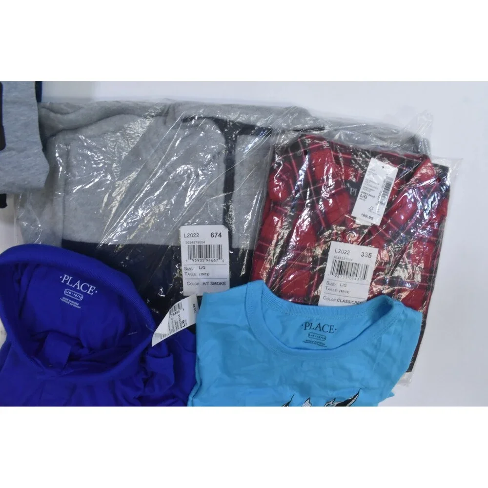 The Childrens Place Bulk Lot Of 9 Boys Size Large 10/12 Mix Season Tops Bottoms